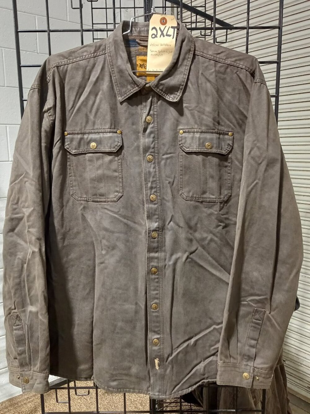 Bountyman Concealed Carry Shirt Jacket - Brown | 2XLT - Picture 2 of 8
